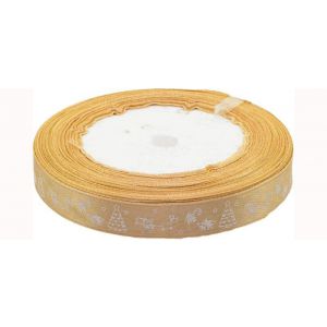 Wstążka satynowa Brewis Złota, 12mm x 22m
